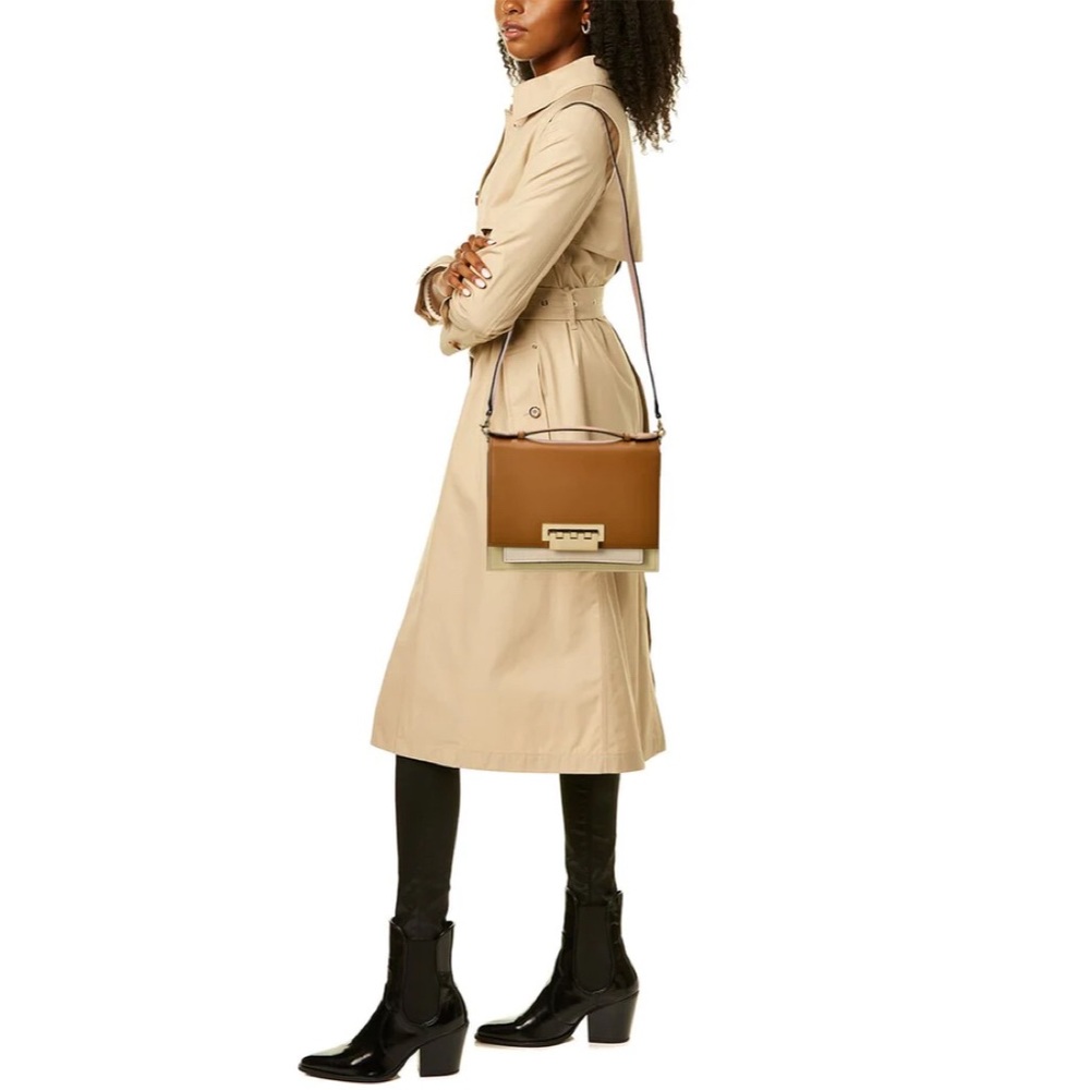 NWT ZAC ZAC POSEN
Earthette Small Accordion Shoulder Bag In Camel